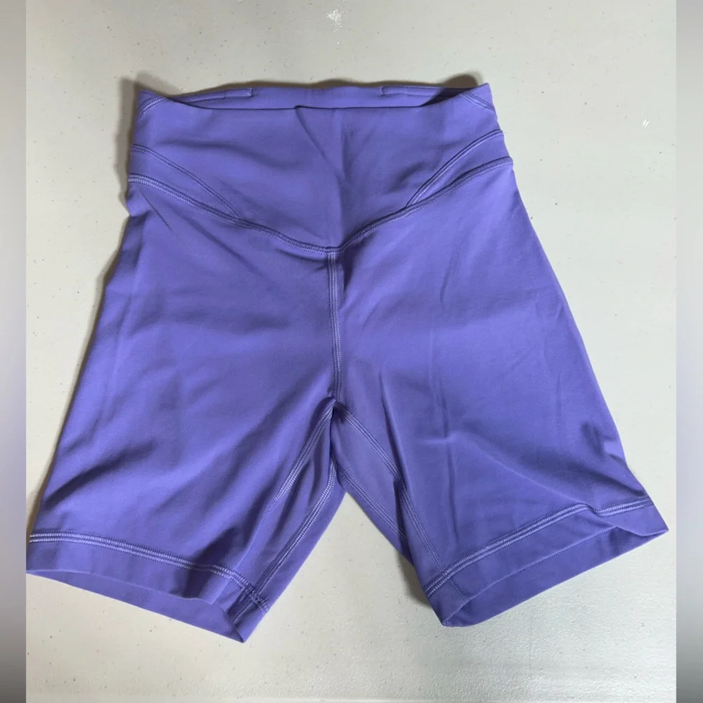 lululemon athletica Purple High-Waisted Bike Shorts